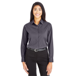 Devon & Jones CrownLux Performance® Ladies' Tonal Mini Check Woven Shirt